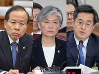 [포토] 인사청문회 자리한 '김이수-강경화-김동연' 후보자