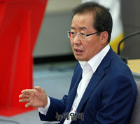 [포토] 자유한국당 대표 출마선언 하는 홍준표