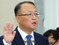 [포토] 선서하는 한승희 국세청장 후보자