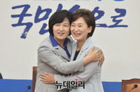 [포토] 추미애 대표 찾은 김현미 국토부장관