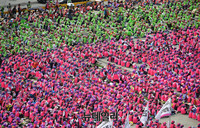 [포토] 민노총 '최저임금만원-비정규직철폐' 요구하며 총파업