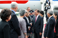 [포토] 독일 도착한 문재인 대통령