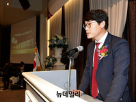 [포토] 대회사하는 김신우 전국청년협의회장