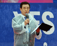 [포토] 동성애반대국민대회, 대회사하는 김선규 목사