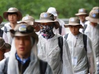 [포토] DMZ국토대장정 나선 대학생들 