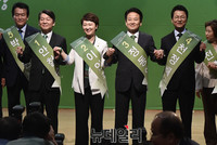 [포토] 국민의당 전당대회, 한 자리에 모인 당대표 후보