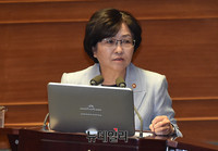 [포토] 의원들의 질문에 답하는 김은경 환경부 장관