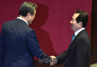 [포토] 악수 나누는 정세균-김무성