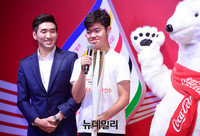 [포토] 평창올림픽 행사 참석한 박상영 선수