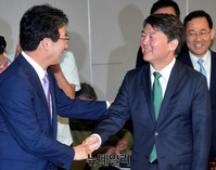 [포토] 안철수-유승민 