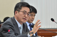 [포토] 국정감사 참석한 김동연 경제부총리 겸 기획재정부 장관