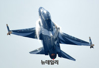 [포토] 특수비행 선보이는 공군 블랙이글