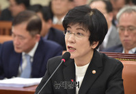 [포토] 의원들의 질문에 답변하는 김영주 고용노동부 장관