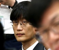 [포토] 굳은 표정의 이해진 네이버 창업자