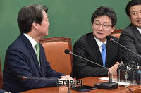 [포토] 덕담 주고받는 안철수-유승민