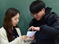 [포토] 수능가채점 '만점7명' 예상