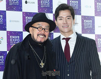 [포토] 한류엑스포 개막식 참석한 '이상봉-조태관'
