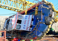 [포토] 처참히 훼손된 영흥도 낚싯배