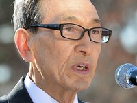 [포토] 추도사 하는 황길수 매헌윤봉길의사기념사업회장