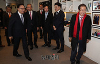 [포토] MB 찾은 홍준표 자유한국당 대표