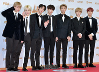 [포토] 이틀째 골든디스크 참석한 방탄소년단