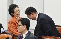 [포토] 인사 나누는 이은재-정성호