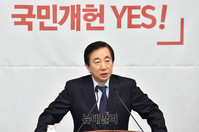 [포토] 발언하는 김성태 한국당 원내대표