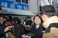 [포토] 세종병원 화재 현장 찾은 안철수 대표