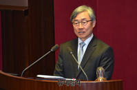 [포토] 인사말 하는 신임 최재형 감사원장