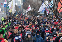 [포토] 최저임금 인상 촉구하는 민주노총