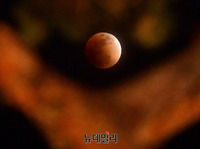 [포토] 서울에 뜬 붉은 달