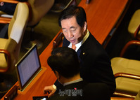 [포토] 대화 나누는 김성태-우원식