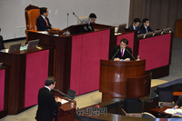 [포토] 대정부질문 하는 안상수 자유한국당 의원