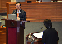 [포토] 대정부 질문 참석한 김상곤 사회부총리