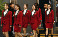 [포토] 환영 만찬장으로 향하는 北 인사들