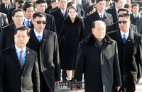 [포토] KTX 승차장으로 이동하는 김여정 일행