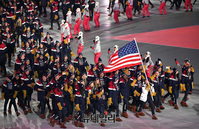 [포토] 평창동계올림픽, 입장하는 미국 대표팀