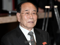 [포토] 통일부 주최 만찬 참석한 김영남