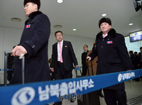 [포토] 북으로 돌아가는 태권도 시범단