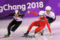 [포토] 예선전서 넘어진 北정광범 선수