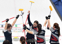 [포토] 金 앞둔 여자컬링, 마지막 관문은 스웨덴