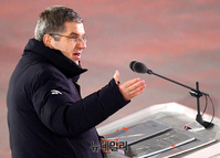 [포토] 평창올림픽 폐막, 연설하는 토마스 바흐 IOC 위원장