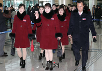 [포토] 19일간 일정 마친 응원단 北으로