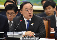 [포토] 정무위 참석한 홍남기 국무조정실장