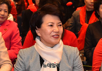 [포토] 자유한국당 전국여성당원대회 참석한 홍준표 대표 부인 이순삼 여사