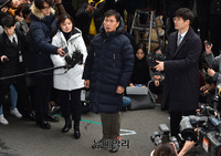 [포토] 검찰 포토라인에 선 안희정 전 충남지사