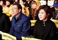 [포토] 세월호 추모 행사 참석한 박원순-강난희