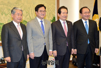 [포토] 한국당 빠진 교섭단체 원내대표 회동
