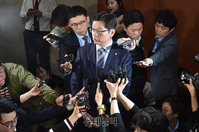 [포토] 김경수 "어떤 조사도 당당하게 임하겠다"