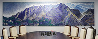 [포토] 남북회담장에 걸린 '상팔담에서 본 금강산'